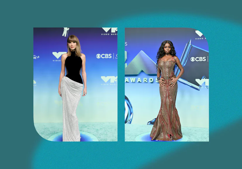 Taylor Swift and Olandria Carthen wearing "undone" fashion at the 2026 MTV VMAs.