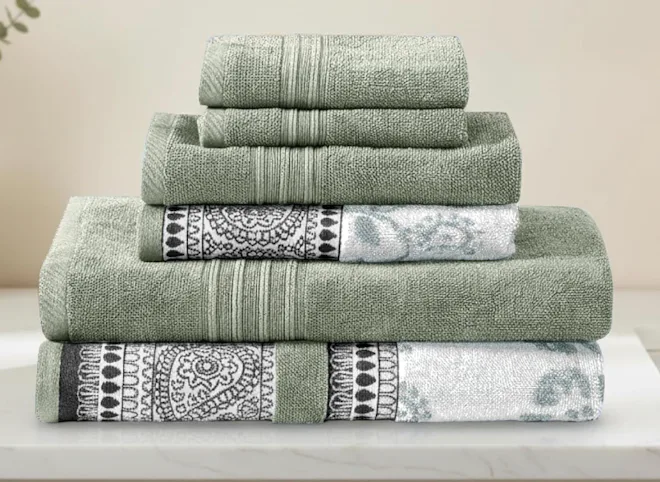 Modern Threads 6-Piece Bath Towel Set