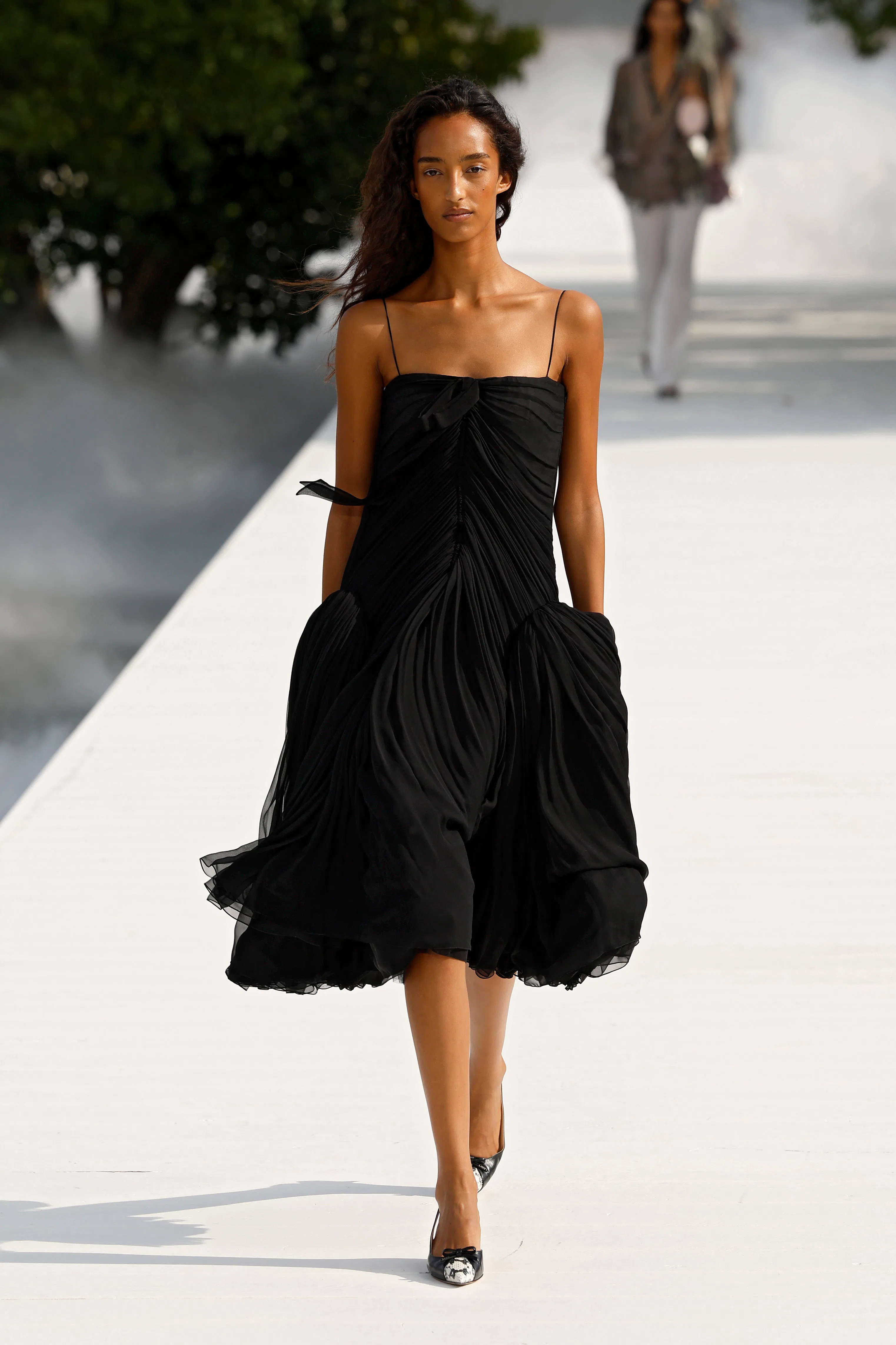 A model walks the runway during the Christian Dior Womenswear Spring/Summer 2027 show as part of Par...