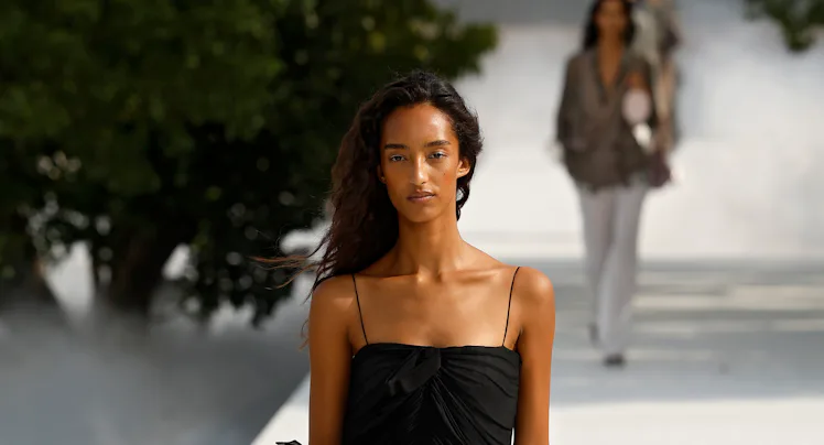 A model walks the runway during the Christian Dior Womenswear Spring/Summer 2027 show as part of Par...