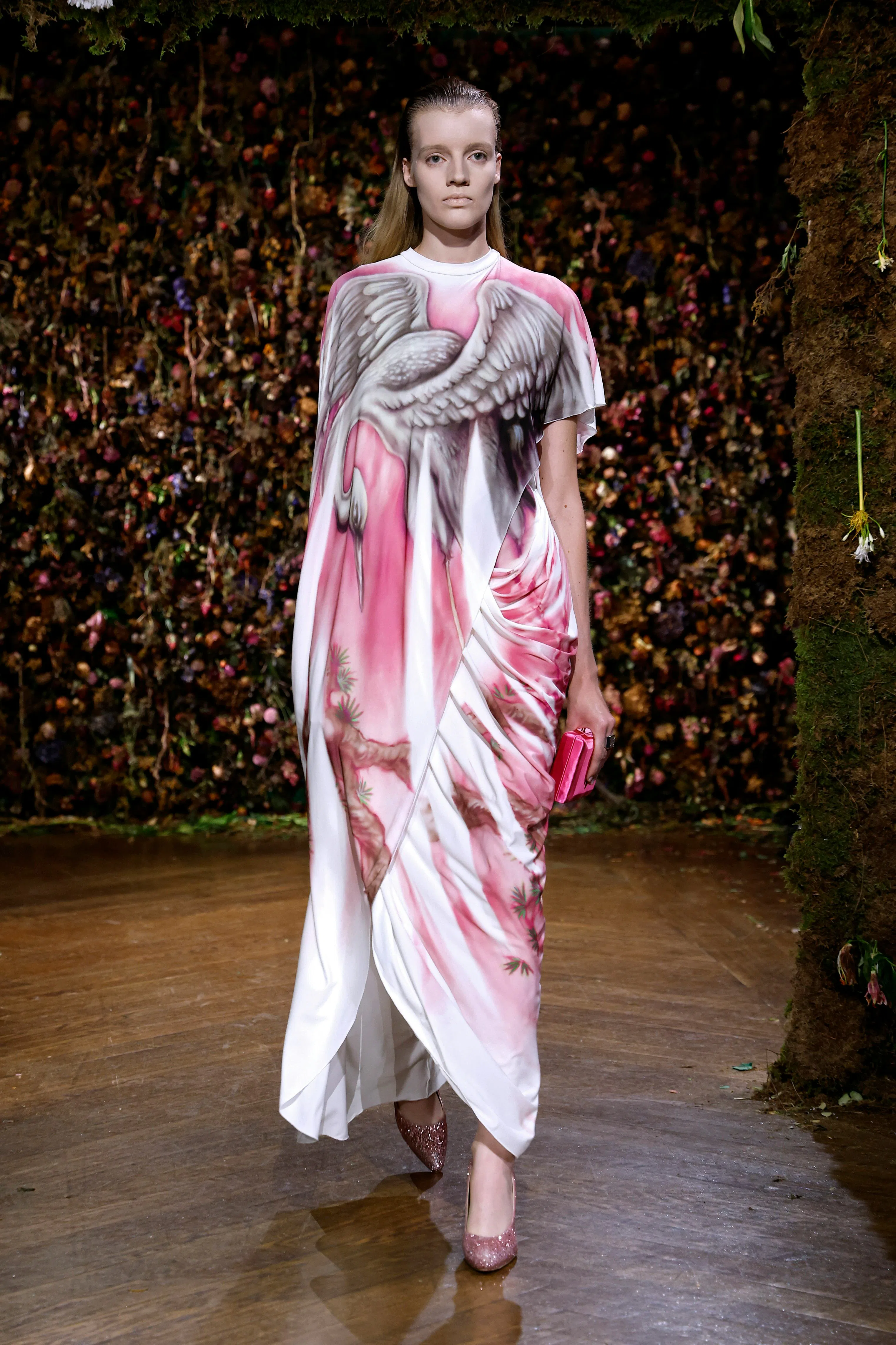 A model walks the runway during the Maison Margiela Womenswear Spring/Summer 2027 show as part of Pa...