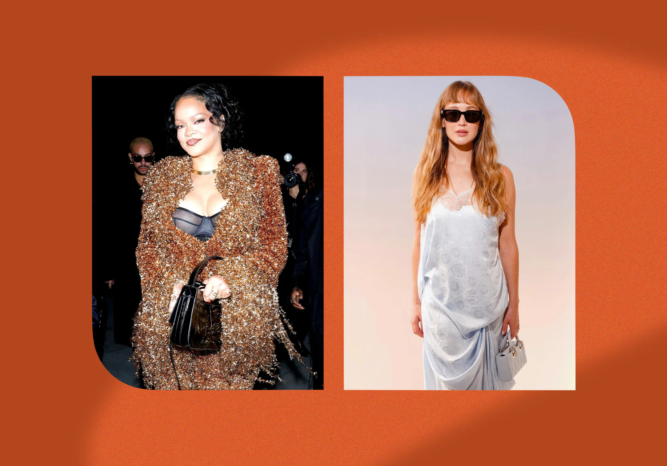Rihanna and Jennifer Lawrence at Paris Fashion Week's Spring/Summer 2027 season.