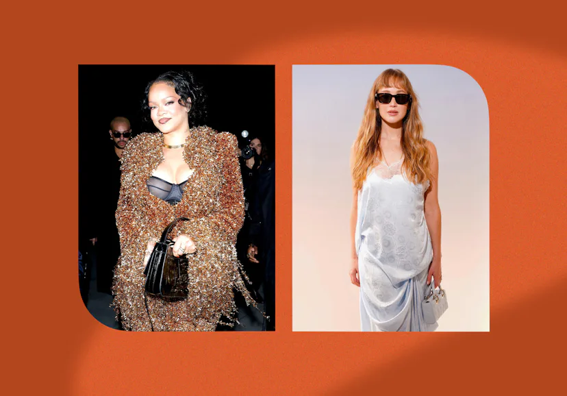 Rihanna and Jennifer Lawrence at Paris Fashion Week's Spring/Summer 2027 season.