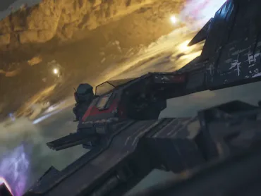 Skim Speeder in 'Star Wars: Galatic Racer.'