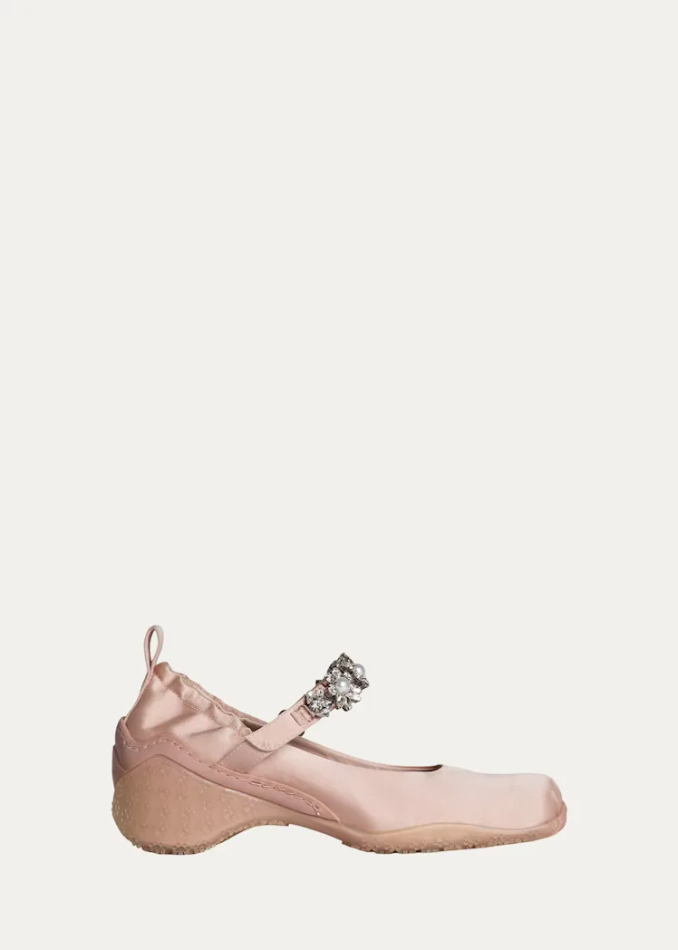 Embellished Satin Ballet Runners
