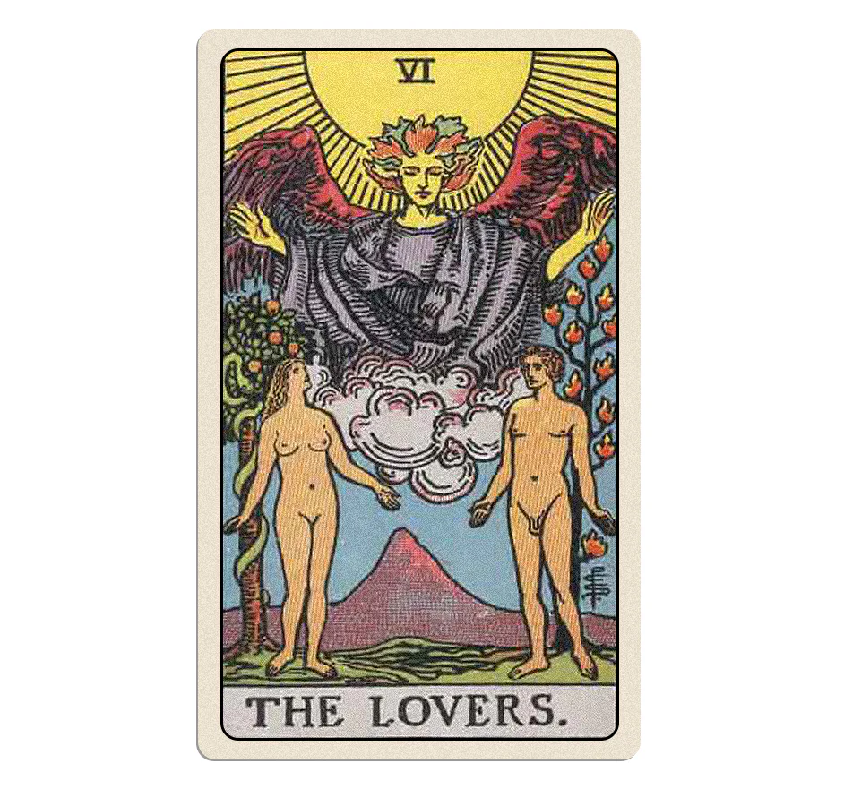 The Lovers tarot card