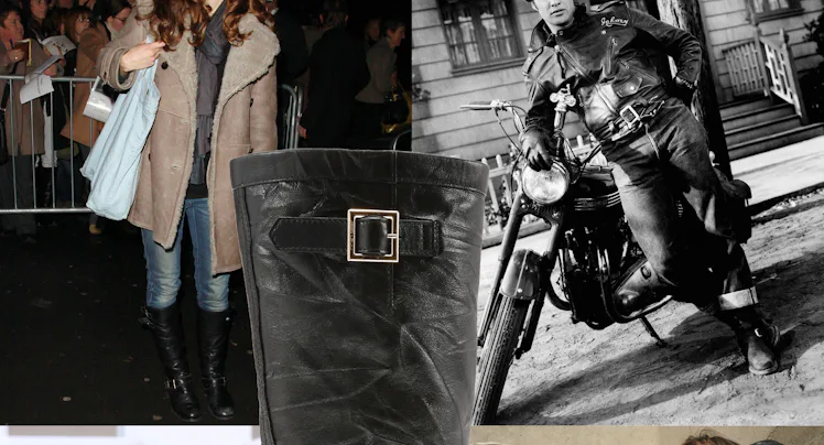 From top: Keira Knightley, Marlon Brando in 'The Wild One', Devon Lee Carlson for Jimmy Choo, Patti ...