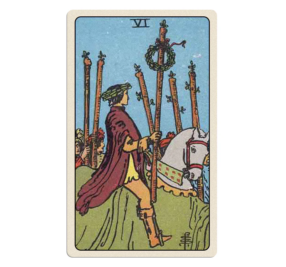 Six Of Wands tarot card