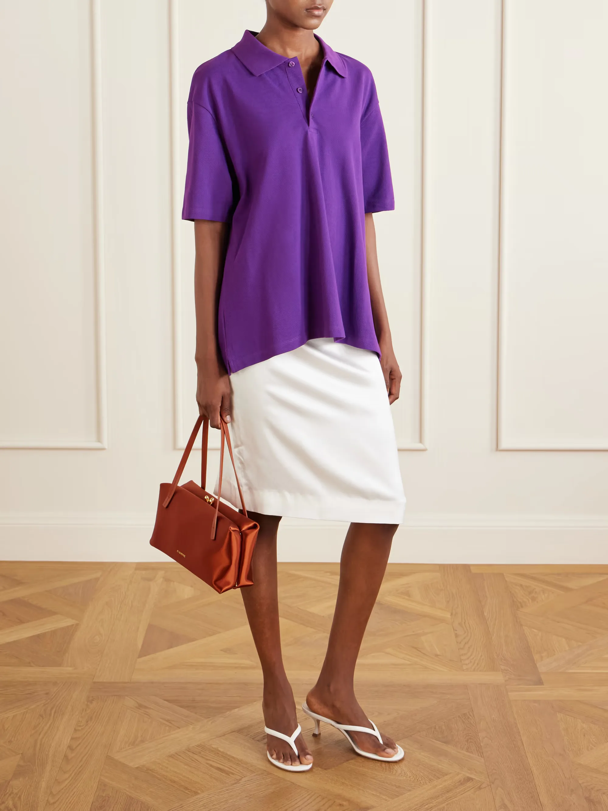 Julie Organic Cotton-Piqué Polo Shirt