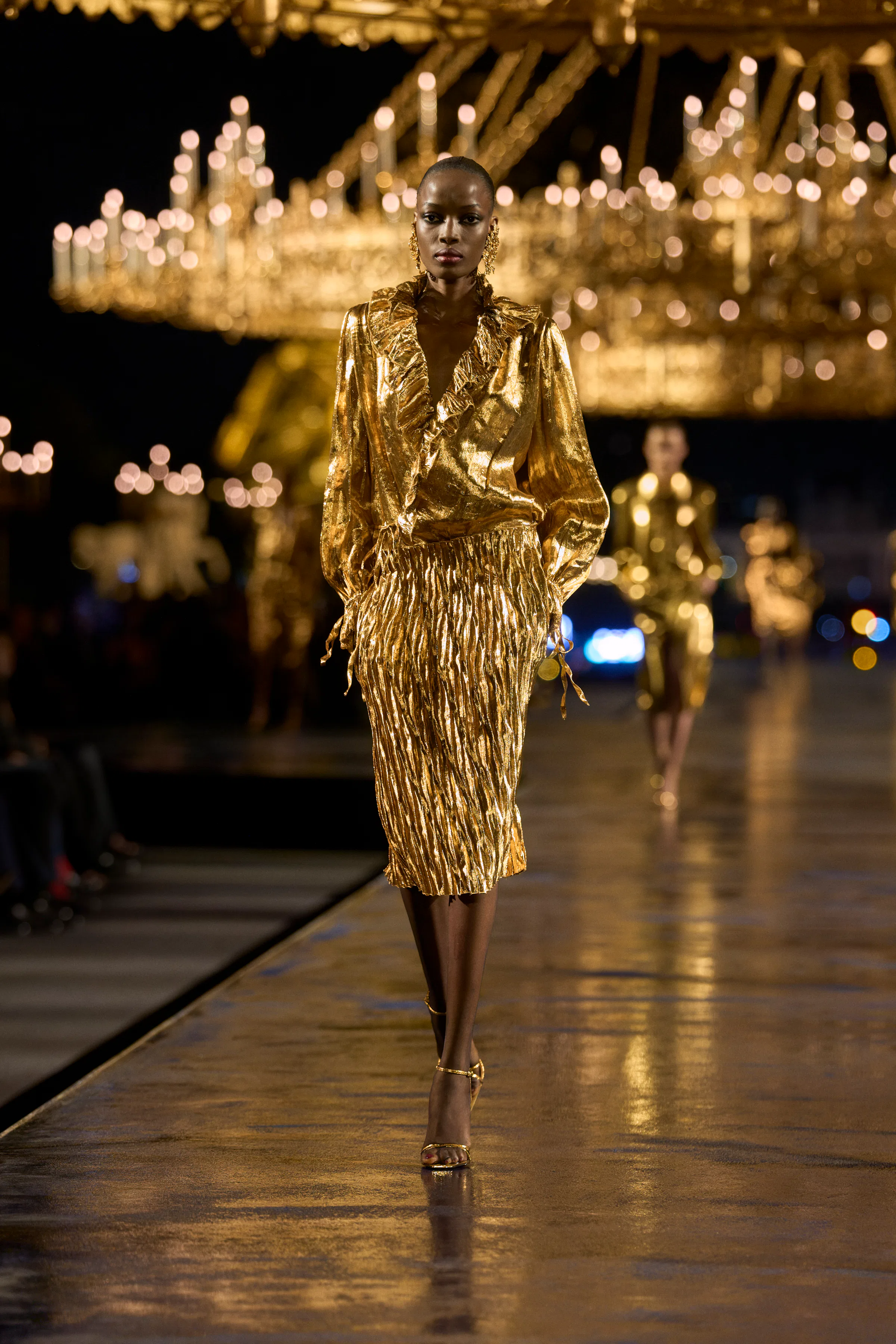 At Saint Laurent Spring 2027, Anthony Vaccarello Claims His Golden