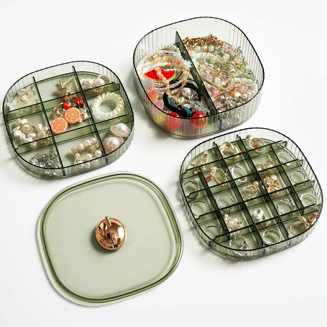 Sunkaioo Stackable 3-Layer Jewelry Box