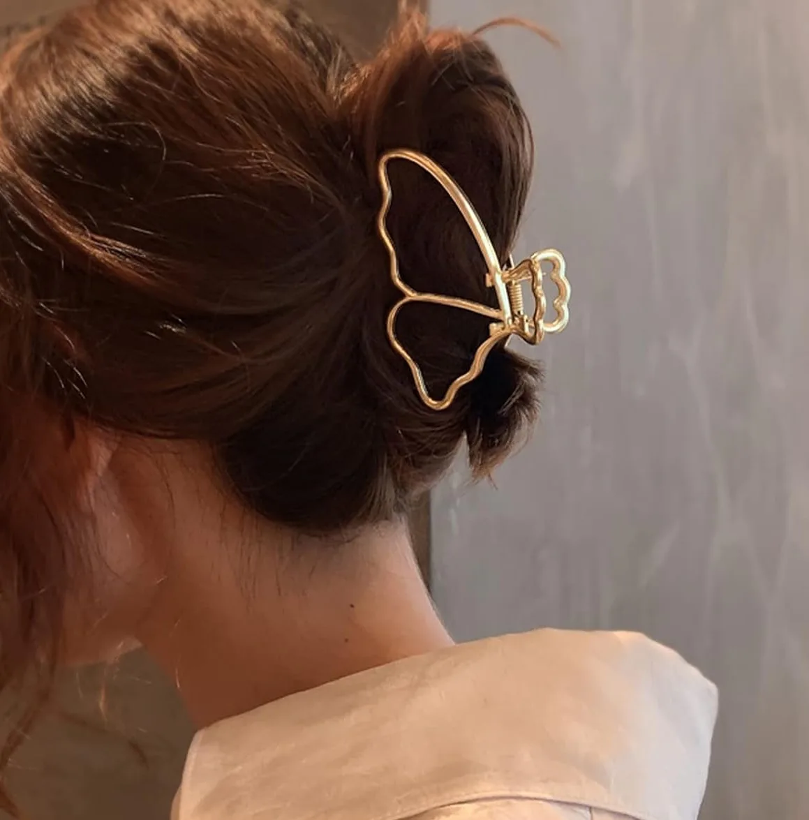 VinBee Gold Butterfly Hair Clips (4-Pack)
