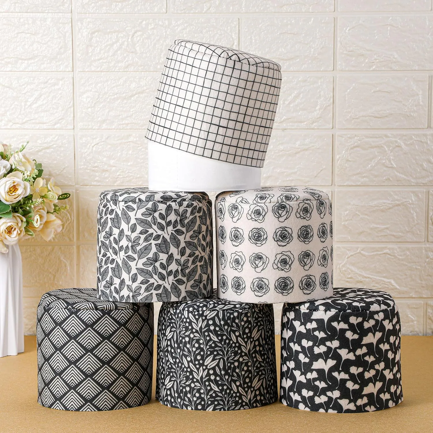 Hoolerry Decorative Toilet Paper Roll Covers (6-Pack)