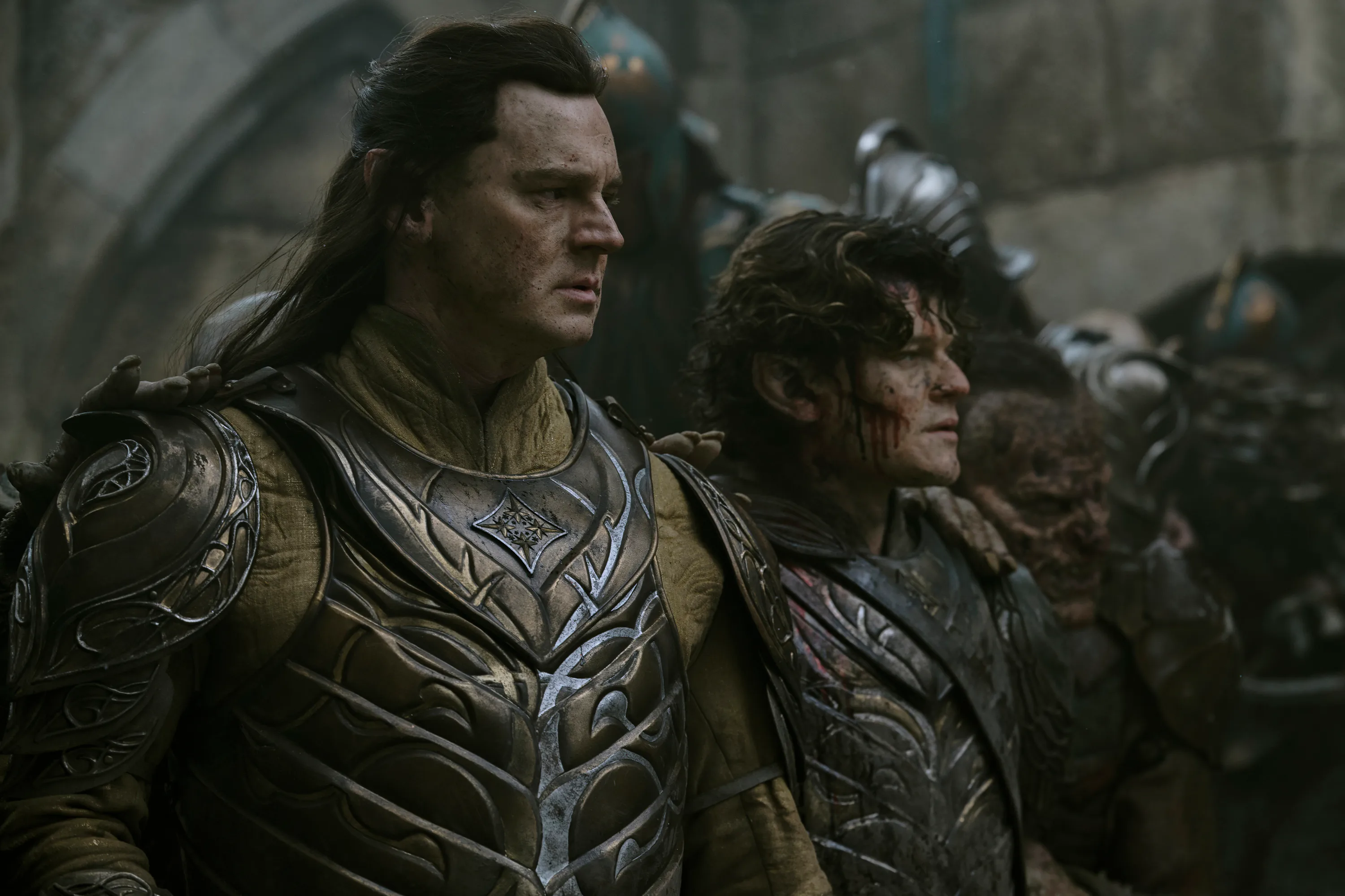 Benjamin Walker and Robert Aramayo in The Lord of the Rings: The Rings of Power