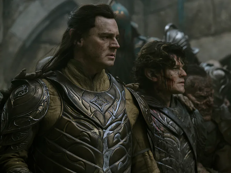 Benjamin Walker and Robert Aramayo in The Lord of the Rings: The Rings of Power