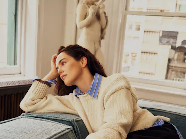Zoey Deutch for Banana Republic and La Ligne.