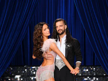 Maura Higgins and Mark Ballas on Dancing with the Stars. Photo via Disney