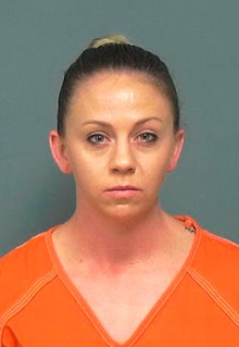 This undated photo provided by the Mesquite Police Department shows Amber Guyger. Former Dallas poli...