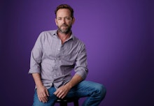Luke Perry, a cast member in the CW series "Riverdale," poses for a portrait during the 2018 Televis...