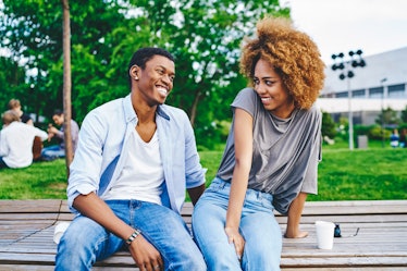 The Myers-Briggs personality types that flirt constantly are usually extroverted.