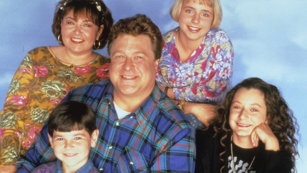 Roseanne Barr, Alicia Goranson, John Goodman, Michael Fishman, Sara Gilbert