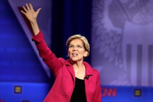 Democratic presidential candidate Sen. Elizabeth Warren, D-Mass., speaks during the Power of our Pri...
