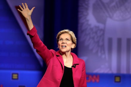 Democratic presidential candidate Sen. Elizabeth Warren, D-Mass., speaks during the Power of our Pri...