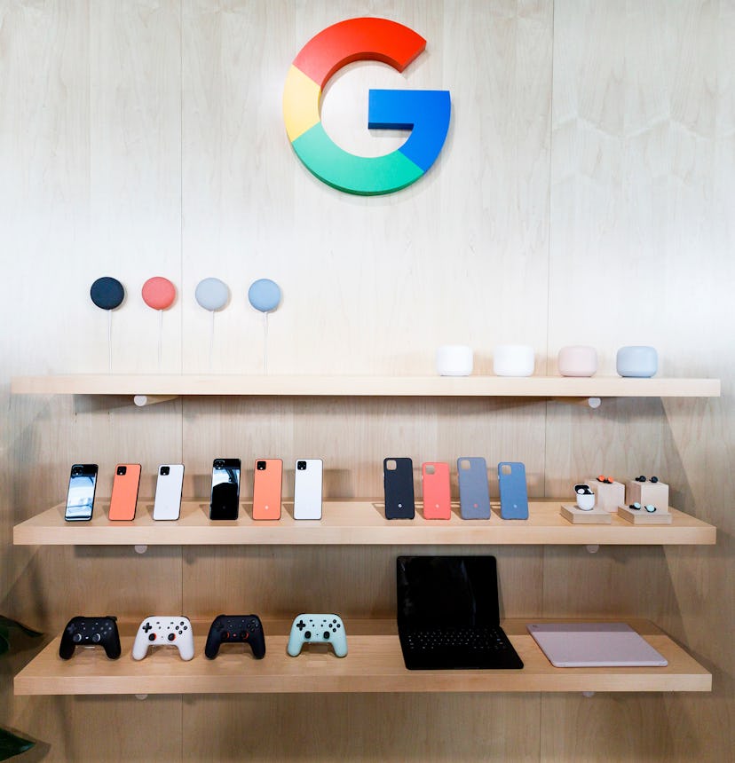A display of new Google products during a Google product launch event called ?Made by Google ?19? in...