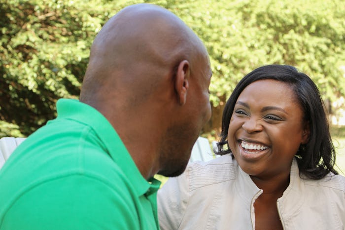 African American Couple Talking