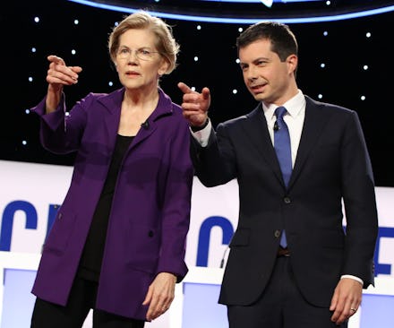 Elizabeth Warren and Pete Buttigieg