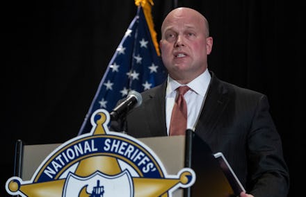 Acting US Attorney General Matthew Whitaker speaks at the National Sheriffs' Association Legislative...