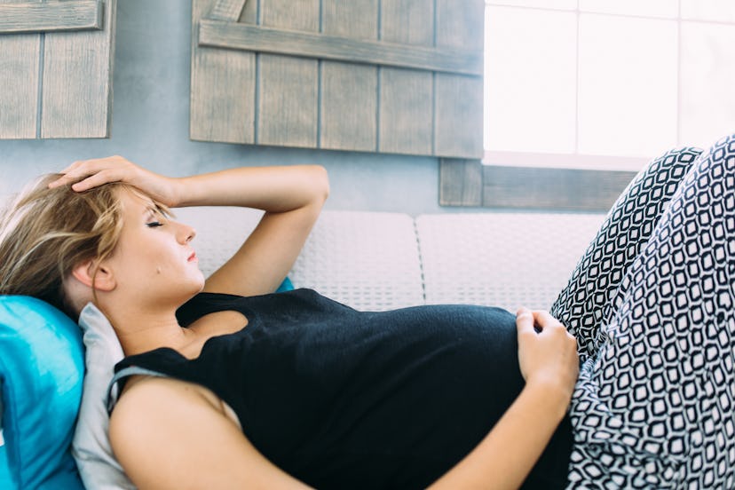 Experts say it's not a migraine during pregnancy that can cause preterm labor, but the symptoms surr...