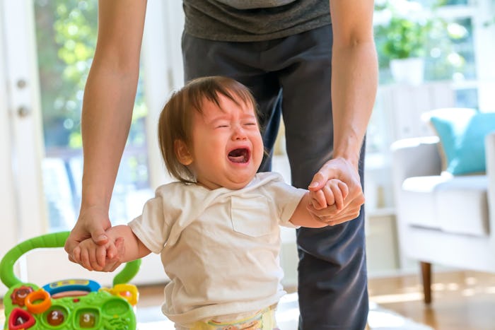 Toddler boy having a tantrum 