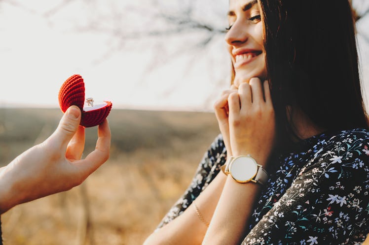 How did the engagement ring tradition start? The history of engagement rings dates back to ancient E...