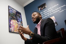 Stockton Mayor Michael Tubbs discusses a program he initiated to give $500 to 125 people who earn at...