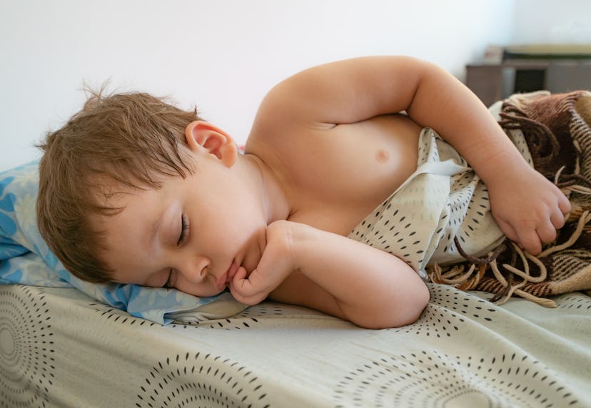 portrait of a sleeping child