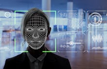 Facial Recognition System concept.