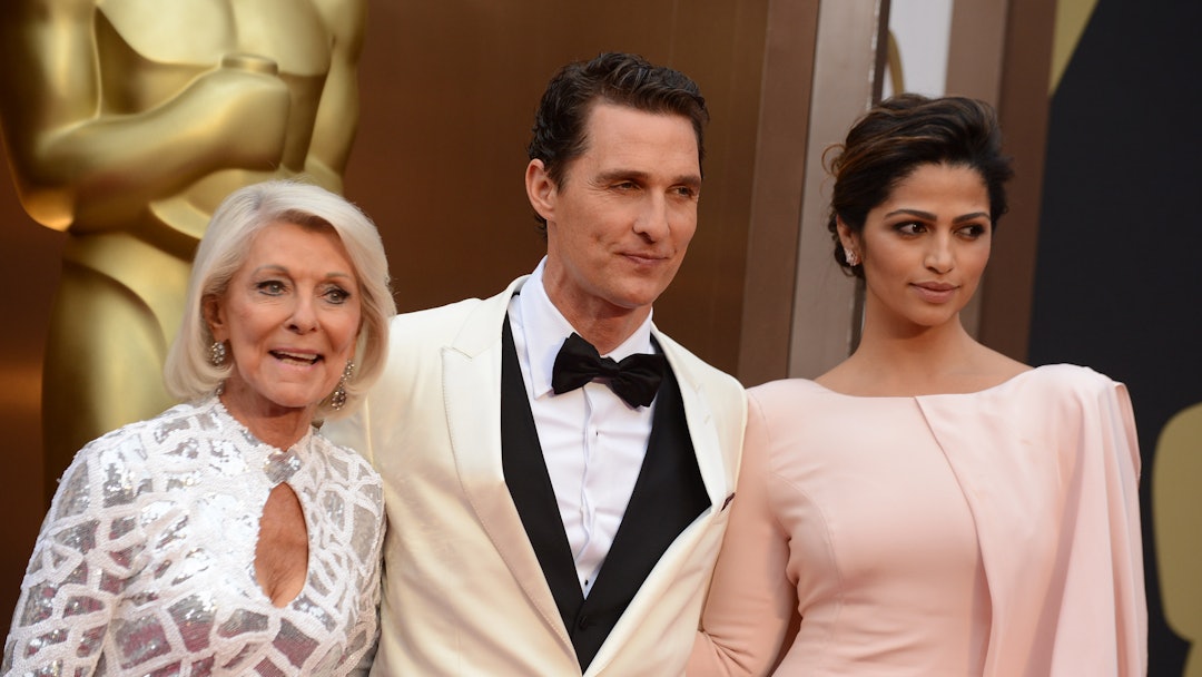 From left, Kay McCabe, Matthew McConaughey and Camila Alves arrive at the Oscars, at the Dolby Theat...
