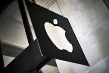 London United Kingdom - June 4: Detail Of Branding Outside The Apple Store In Covent Garden In Londo...