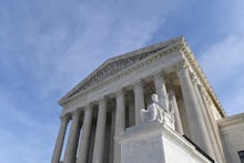 A view of the Supreme Court in Washington, . Protections for 660,000 immigrants are on the line at t...