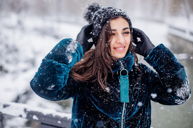 Snow girl portrait