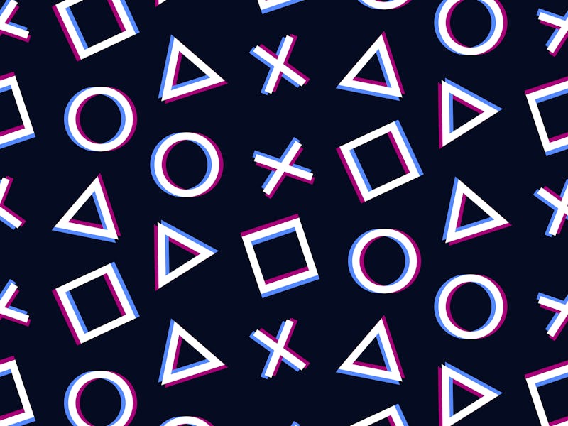 pattern cross triangle square circle design game play station 4 symbols icons playstation 5