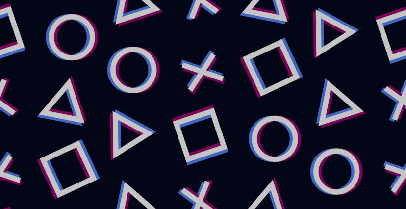 pattern cross triangle square circle design game play station 4 symbols icons playstation 5