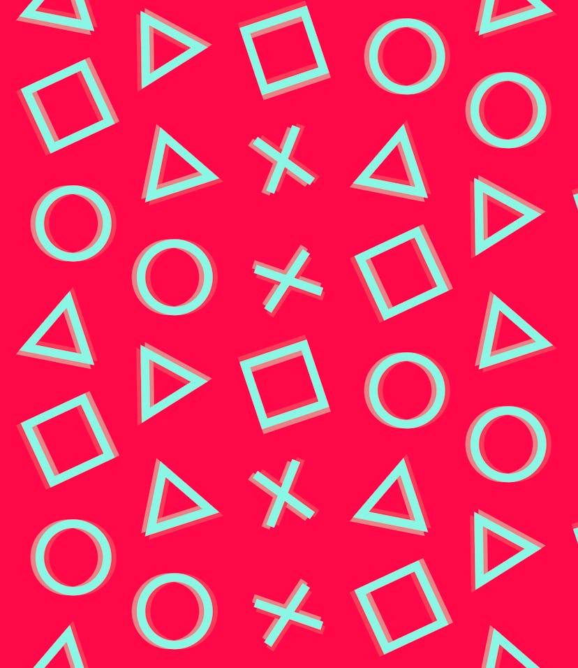 pattern cross triangle square circle design game play station 4 symbols icons playstation 5
