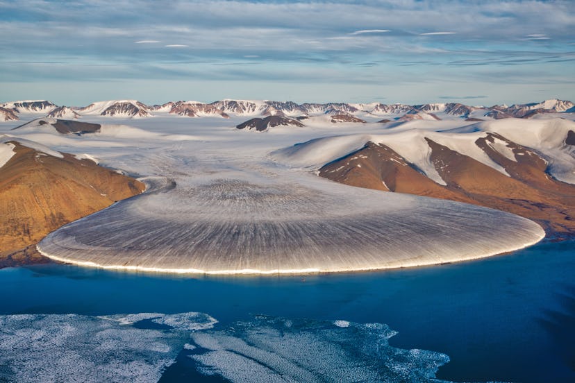 Elephant foot glacier in North Greenland