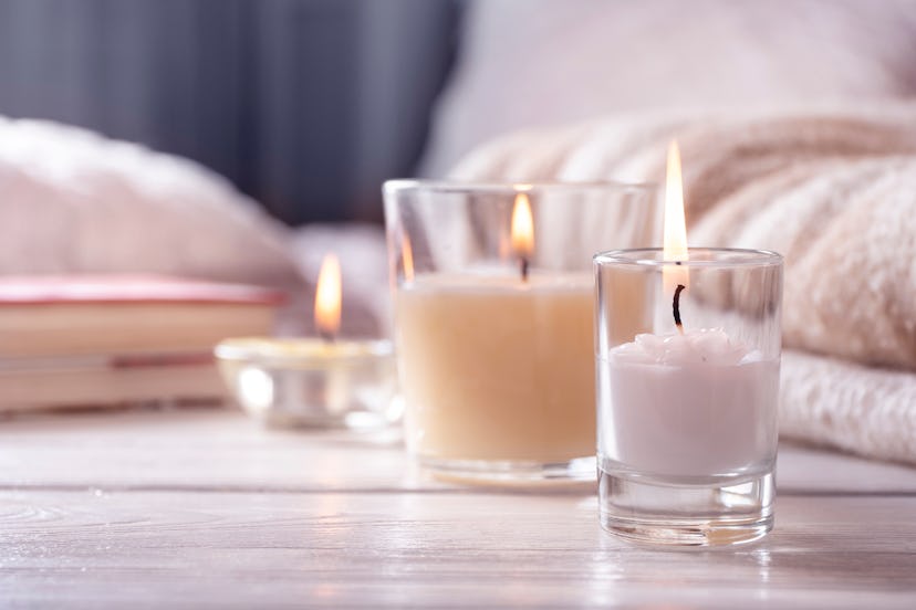 how to get turned on quickly idea; scented candles burning in bedroom