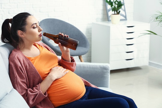 Drinking a non-alcoholic beer while pregnant isn't exactly foolproof, experts say.