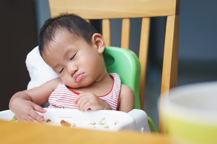 If your baby falls asleep in the middle of a meal, experts say they could just be in a routine of ea...