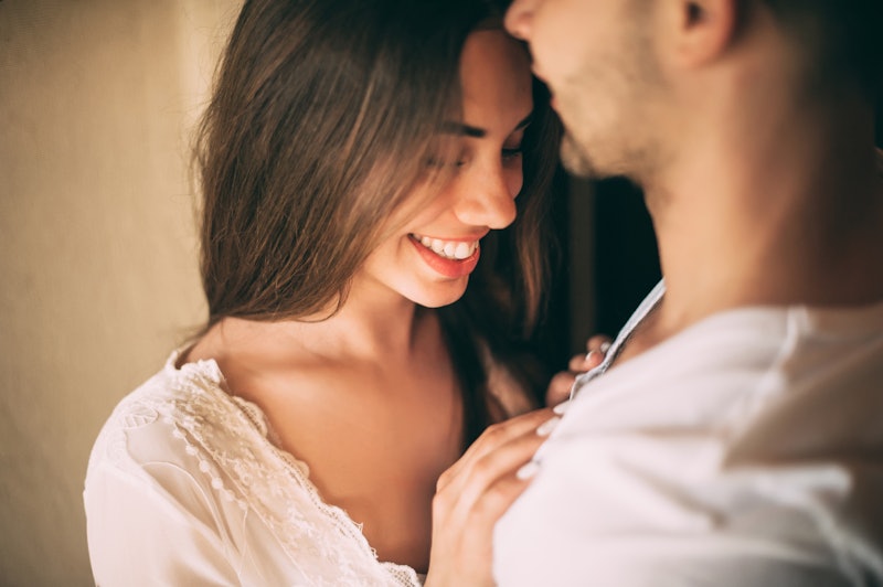 Young couple in the room