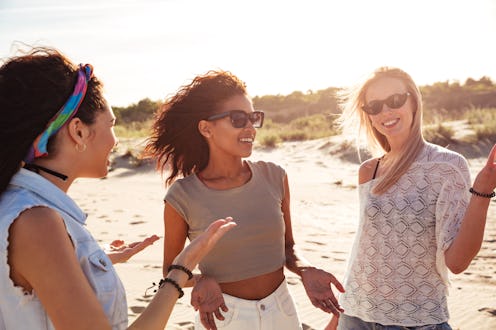 three friends getting ready for the new moon
